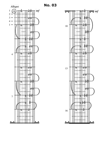 Number 1-20 from "100 Erholungen/Recreations" by Carl Czerny - KlavarScore notation