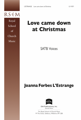 Book cover for Love came down at Christmas