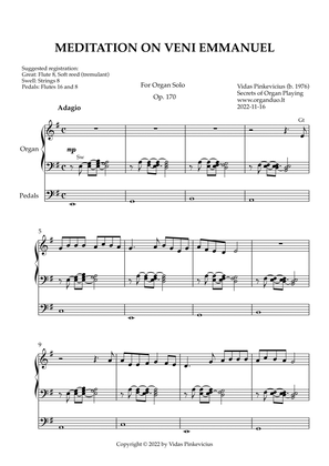 Meditation on Veni Emmanuel, Op. 170 (Organ Solo) by Vidas Pinkevicius