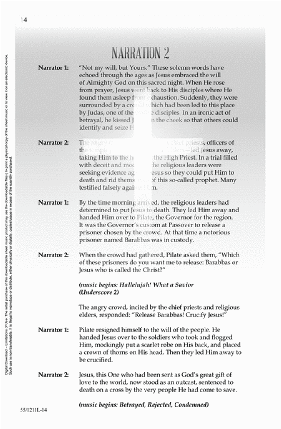 Not My Will, But Yours Choir scores gallery preview page 14
