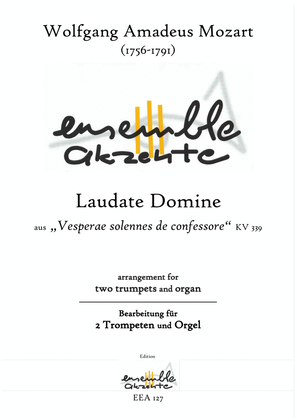 Book cover for Laudate Domine - arrangement for two trumpets and organ