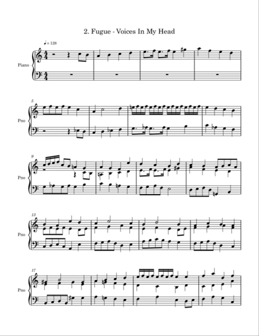 Voices In My Head Piano Solo scores gallery preview page 5