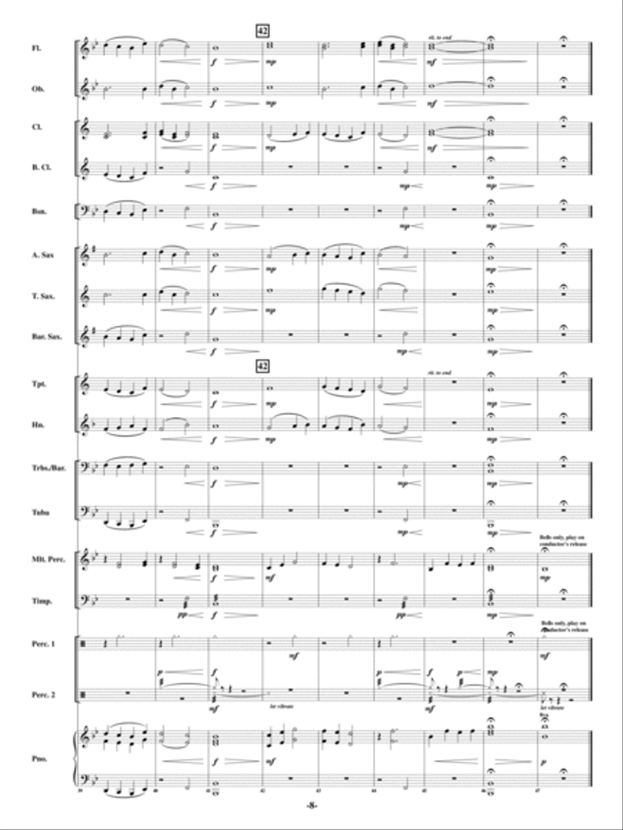 Abide With Me Abide With Me Concert Band scores gallery preview page 7
