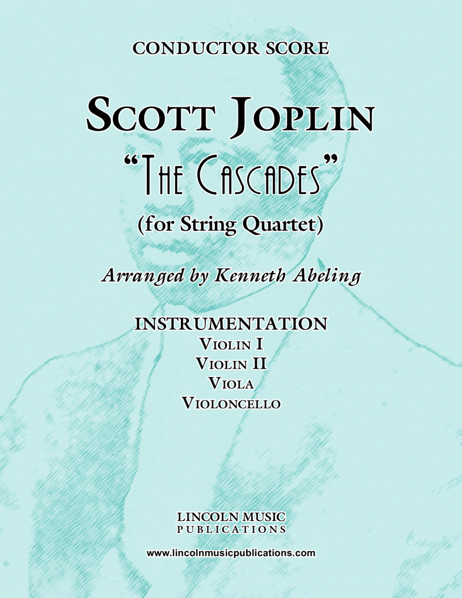 Joplin - “The Cascades” (for String Quartet) String Quartet scores gallery preview page 1