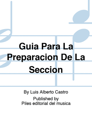 Book cover for Guía Para La Preparación De La Sección