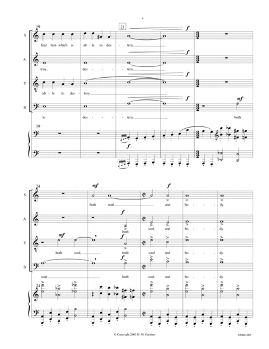 Day of Wrath (SATB, Cello Solo, Narrator, Piano, Perc) 4-Part scores gallery preview page 6