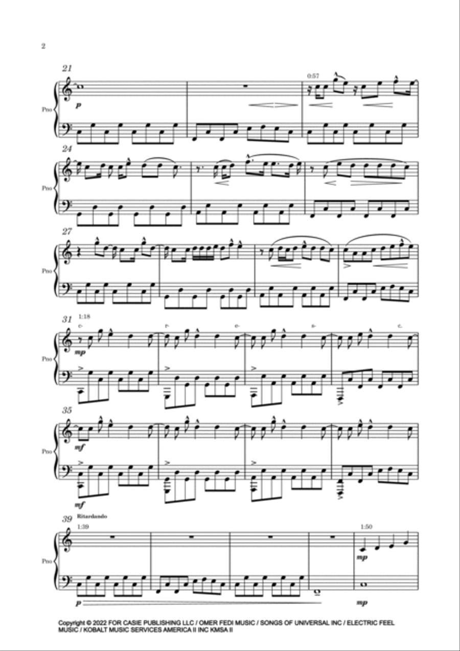 Twin Flame Piano Solo scores gallery preview page 2