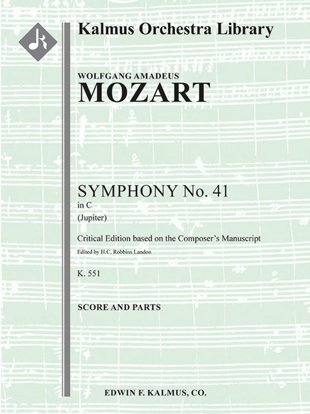 Symphony No. 41 in C, K. 551 'Jupiter' (critical edition)