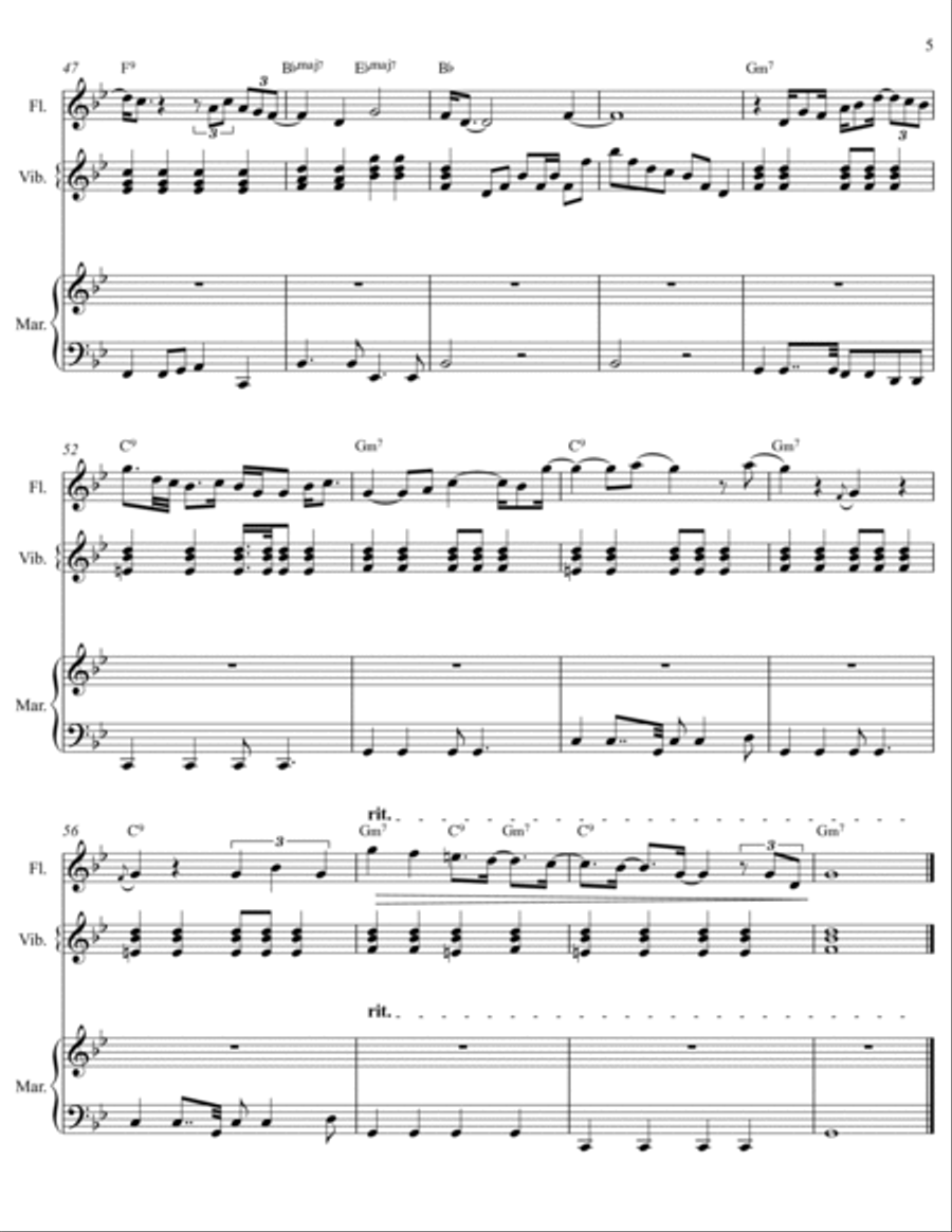 The Great Gig In The Sky Small Ensemble scores gallery preview page 5
