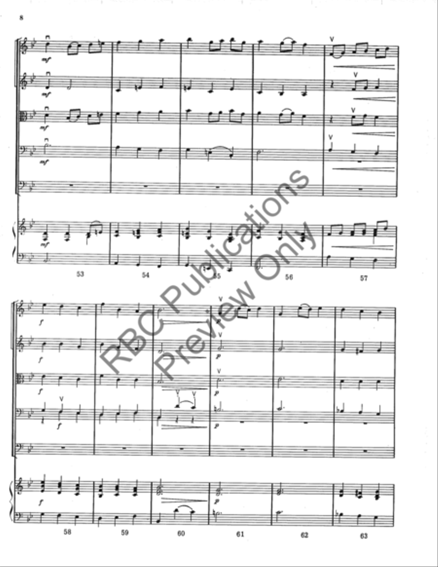 Vier Stucke String Orchestra scores gallery preview page 9