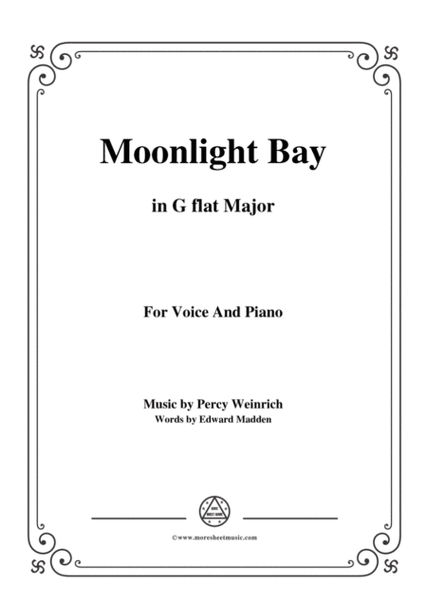 Percy Wenrich-Moonlight Bay,in G flat Major,for Voice and Piano image number null
