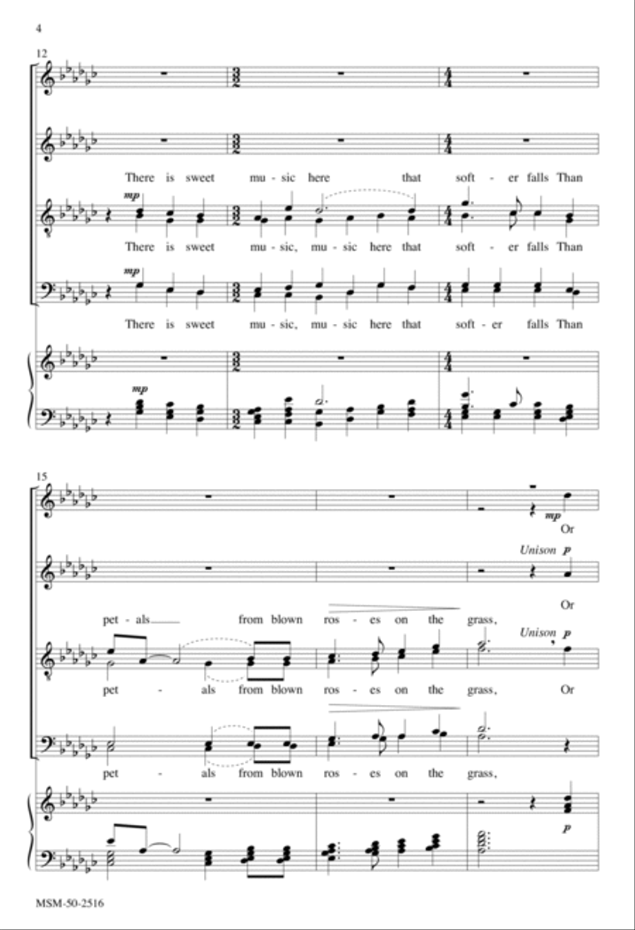 There Is Sweet Music Divisi scores gallery preview page 4