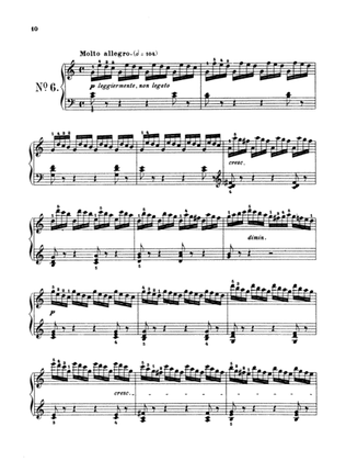 Czerny: School of Velocity, Op. 299 No. 6