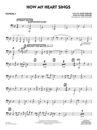 How My Heart Sings (arr. Mike Tomaro) - Trombone 4