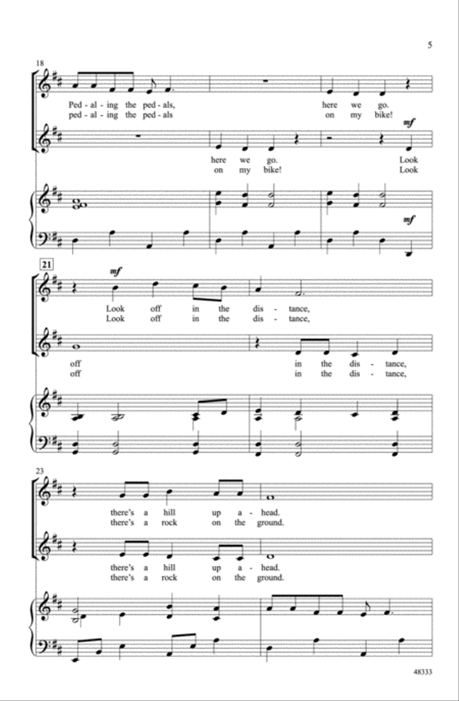 The Bicycle The Bicycle Choir scores gallery preview page 3