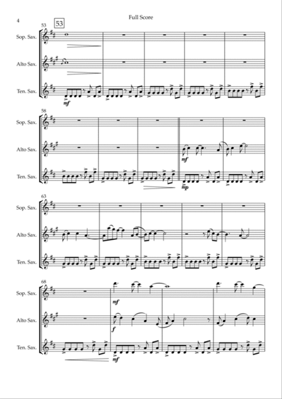 Without You Woodwind Trio scores gallery preview page 4