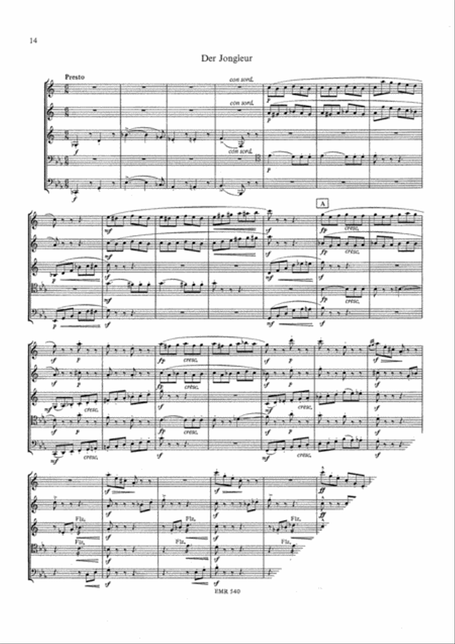 Kinderzirkus Brass Quintet scores gallery preview page 6