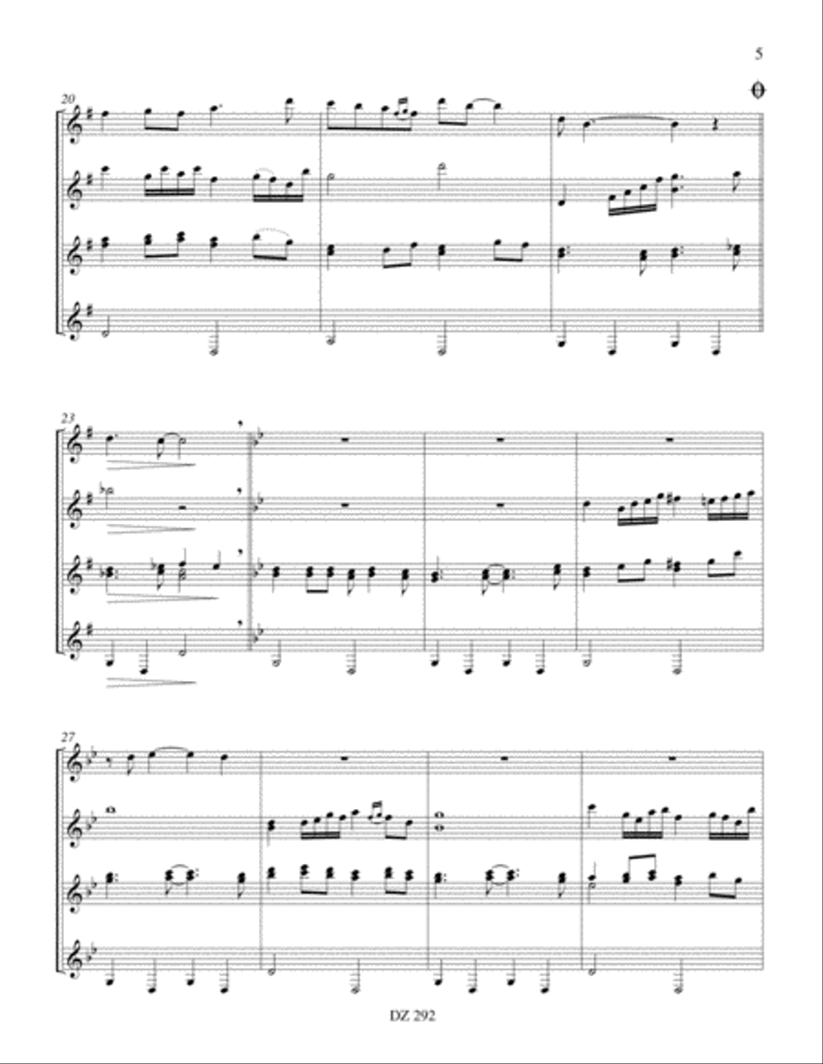Petite sérénade rétro Petite sérénade rétro Guitar Ensemble scores gallery preview page 4