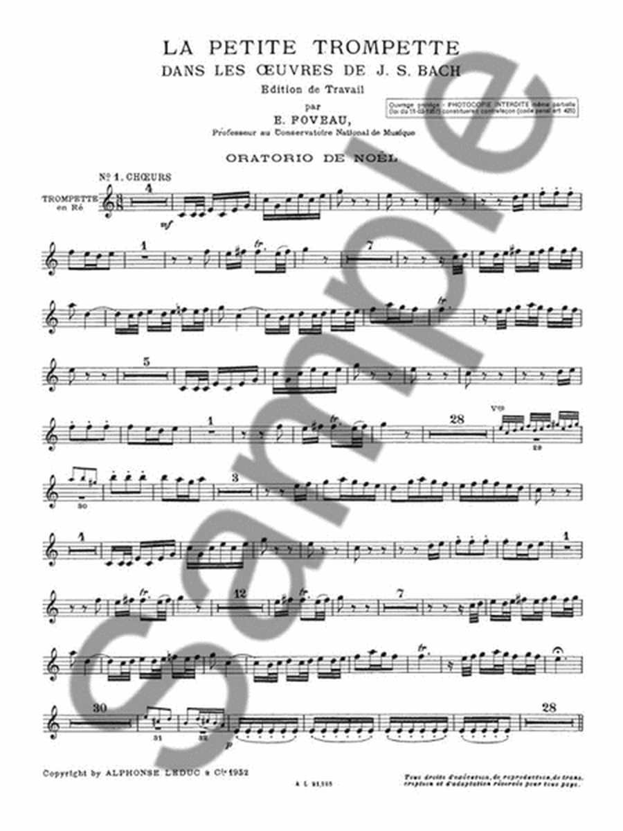 La Petite Trompette Dans Les Oeuvres De J.s.bach (trumpet Solo)