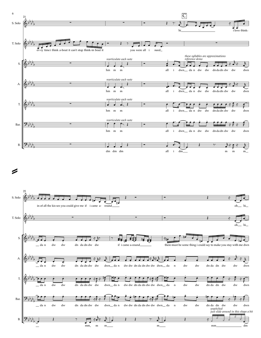 All I Need 4-Part scores gallery preview page 6