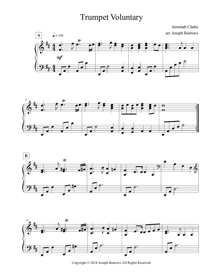Jeremiah clarke trumpet voluntary cheap