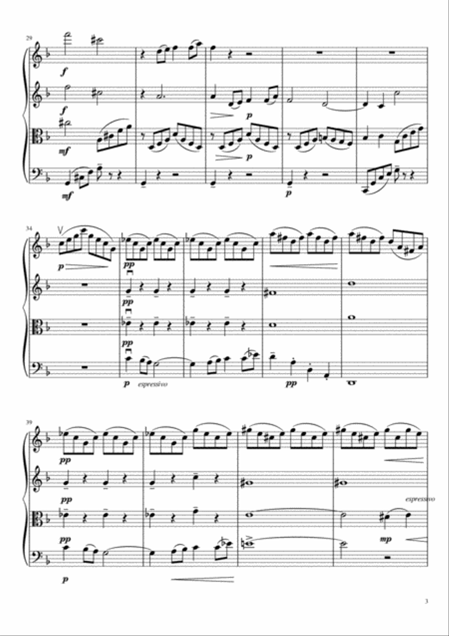 Reverie Reverie String Quartet scores gallery preview page 4