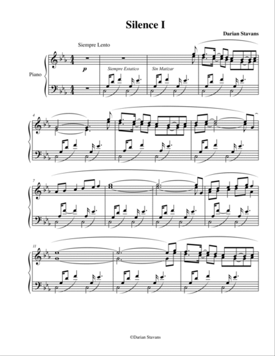 In Silence Piano Solo scores gallery preview page 2