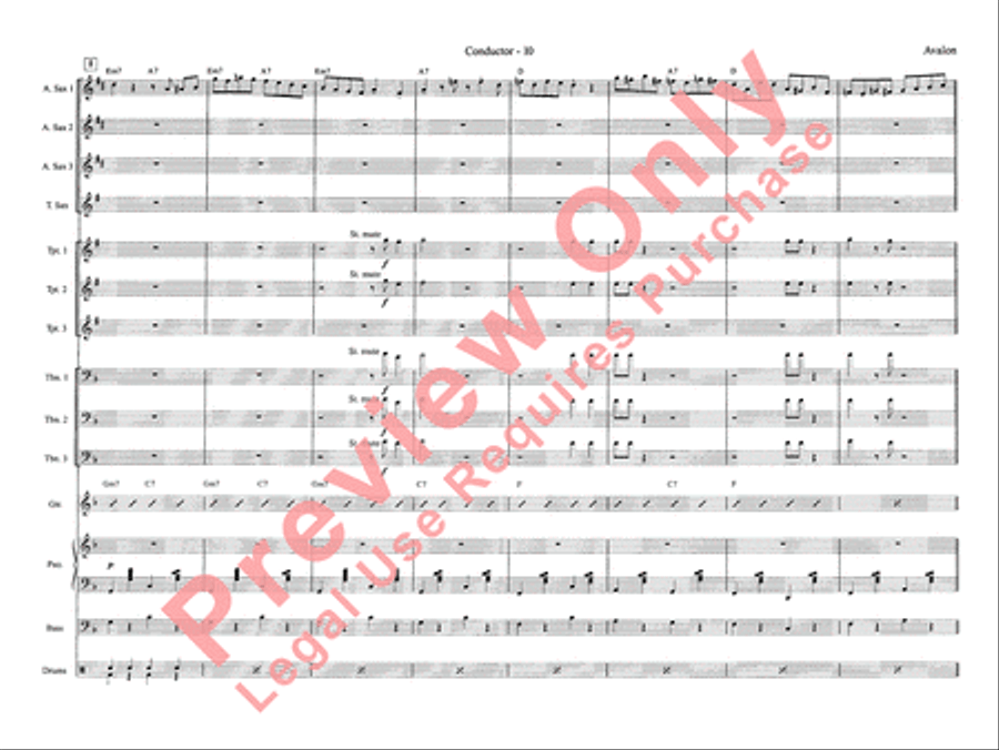 Avalon Jazz Ensemble scores gallery preview page 18