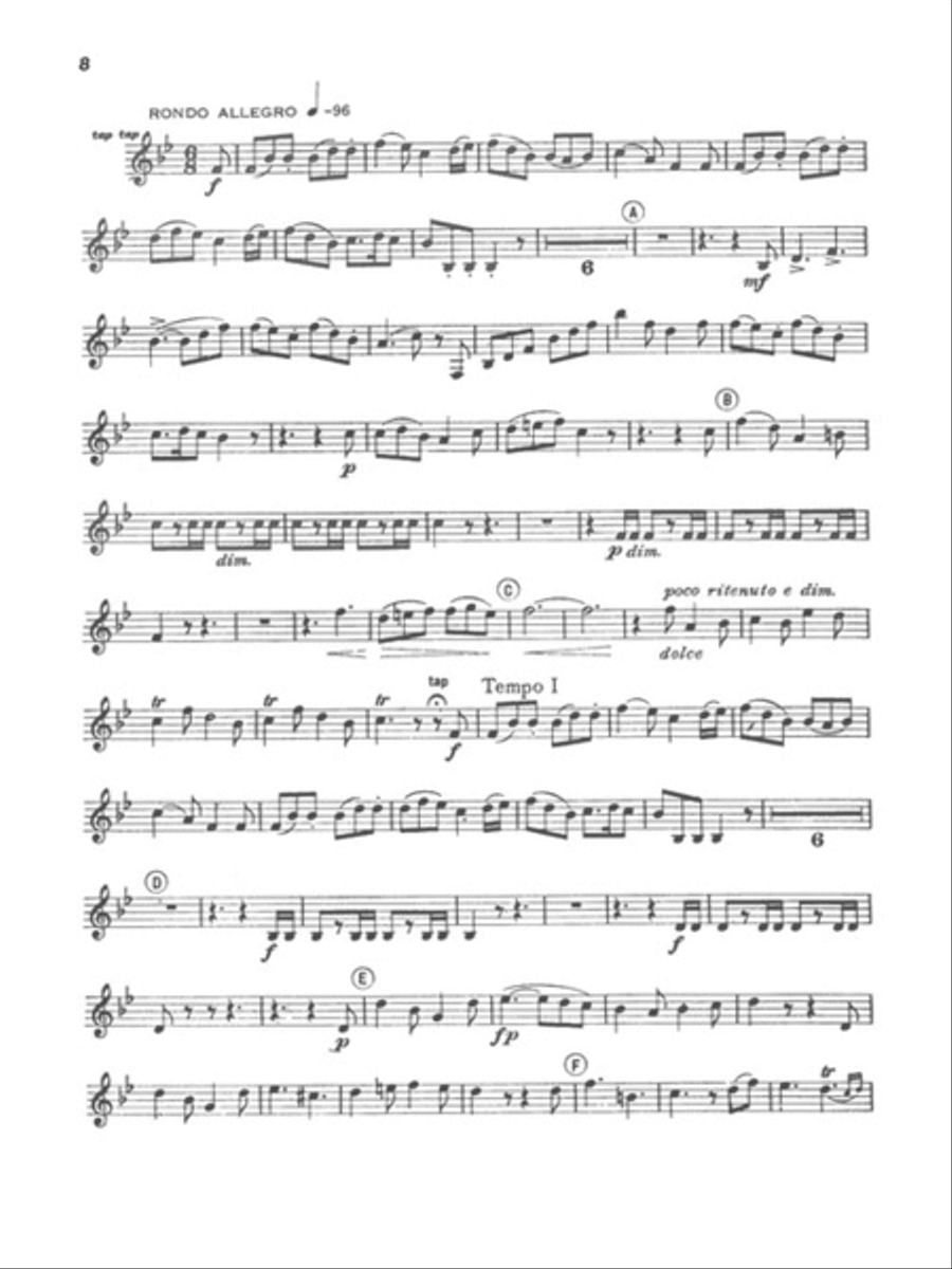 Mozart - Horn Concerto No. 2, KV417; Horn Concerto No. 3, KV447 Horn Solo scores gallery preview page 3