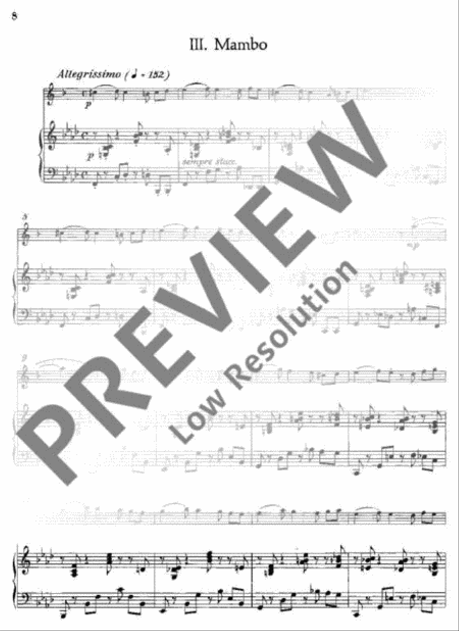 Five Exotic Dances Alto Saxophone scores gallery preview page 9