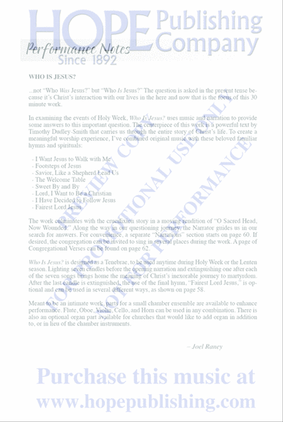 Who Is Jesus? 4-Part scores gallery preview page 4