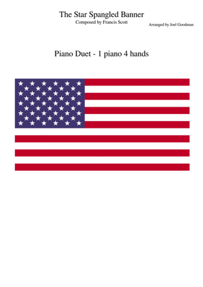 Star Spangled Banner - 4 hands 1 piano