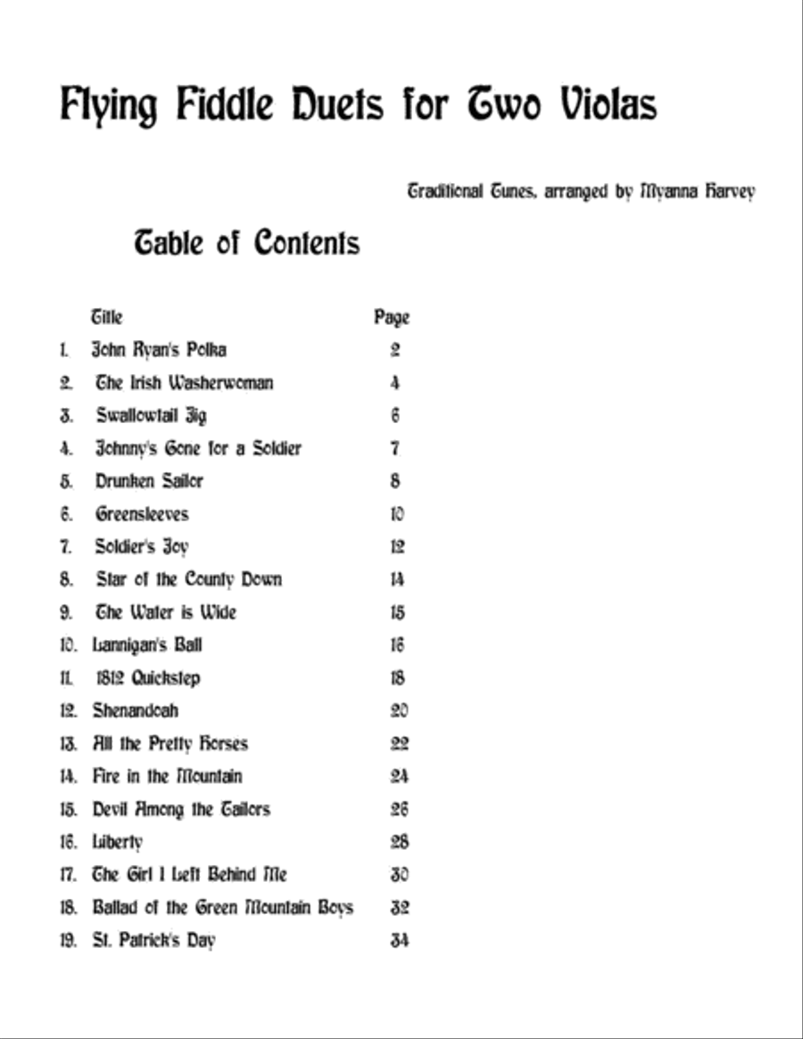 Flying Fiddle Duets for Two Violas, Book One String Duet scores gallery preview page 2