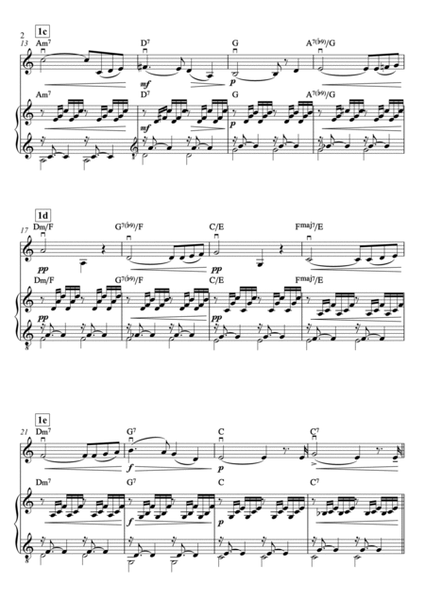 J.S. Bach - C. Gounod -- Ave Maria (meditative melody) -- violin&piano duet with lead sheet image number null