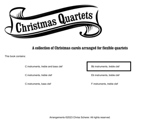 Christmas Flex Quartets - Bb Instruments treble clef