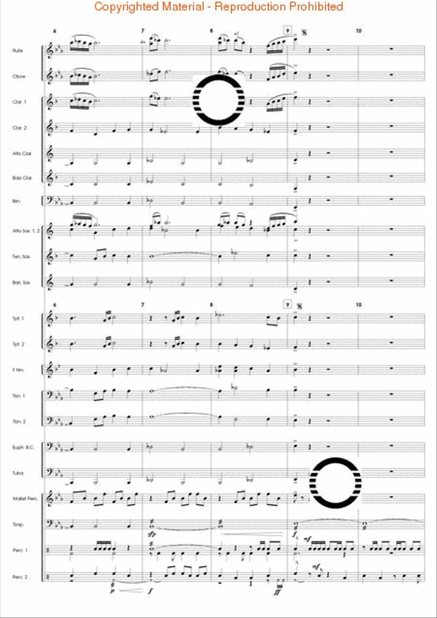 Fire Dance Concert Band scores gallery preview page 3