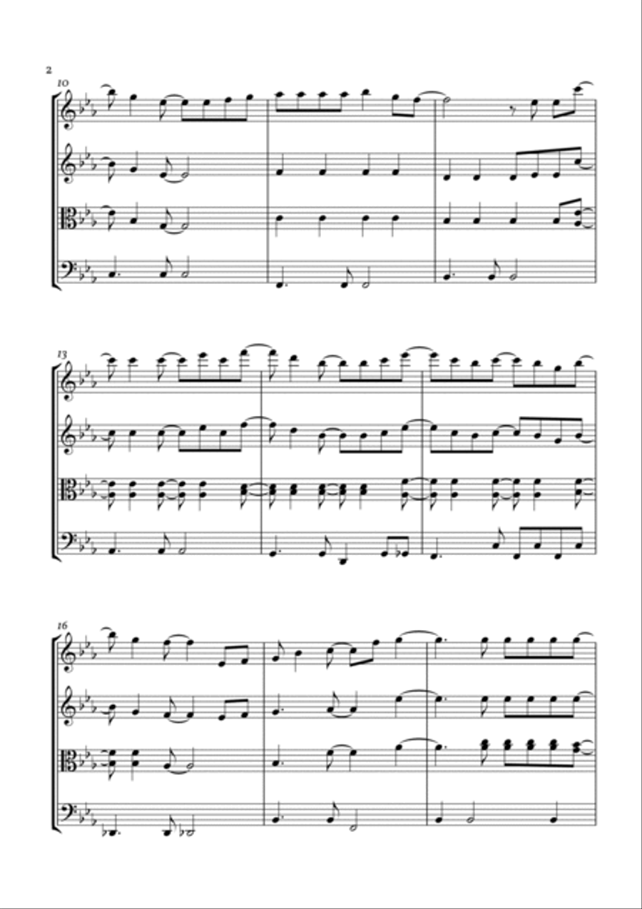 How Deep Is Your Love String Quartet scores gallery preview page 3
