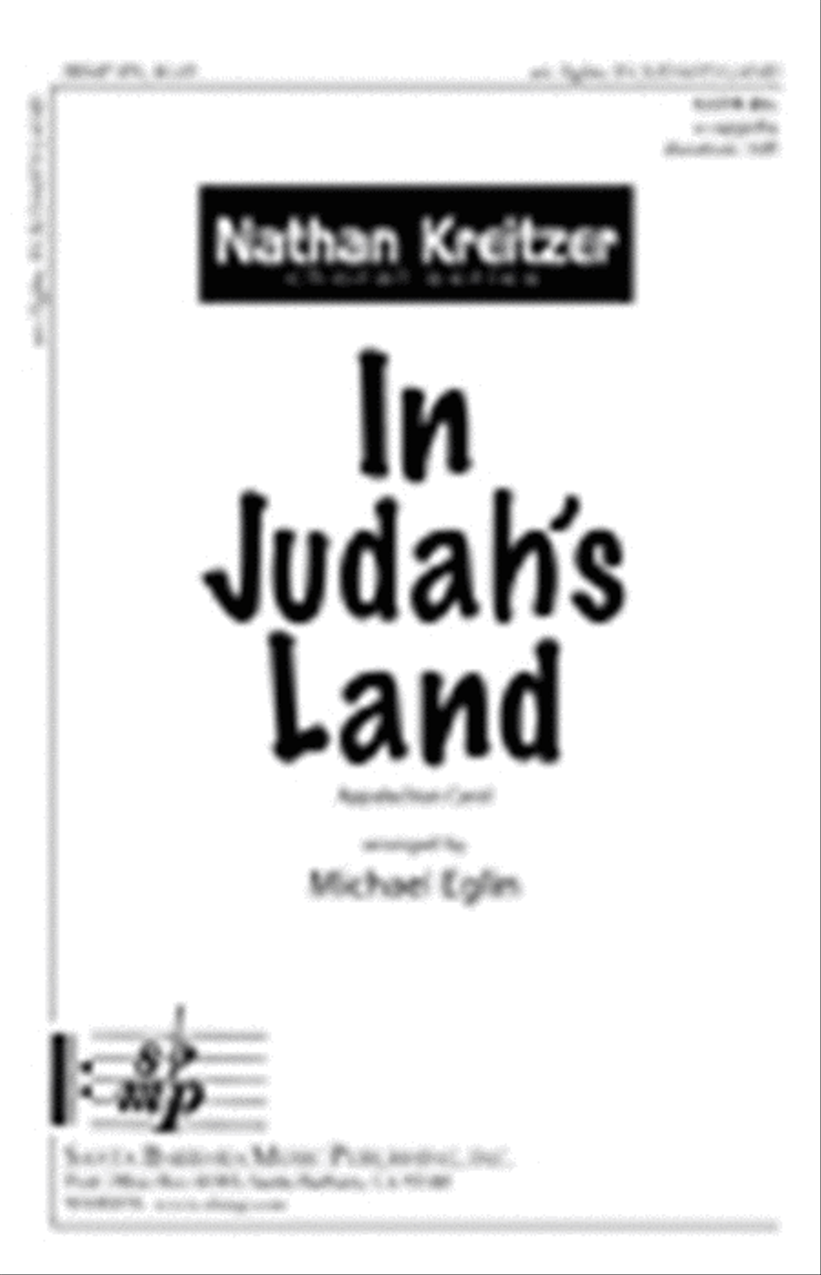 In Judah's Land - SATB divisi Octavo image number null