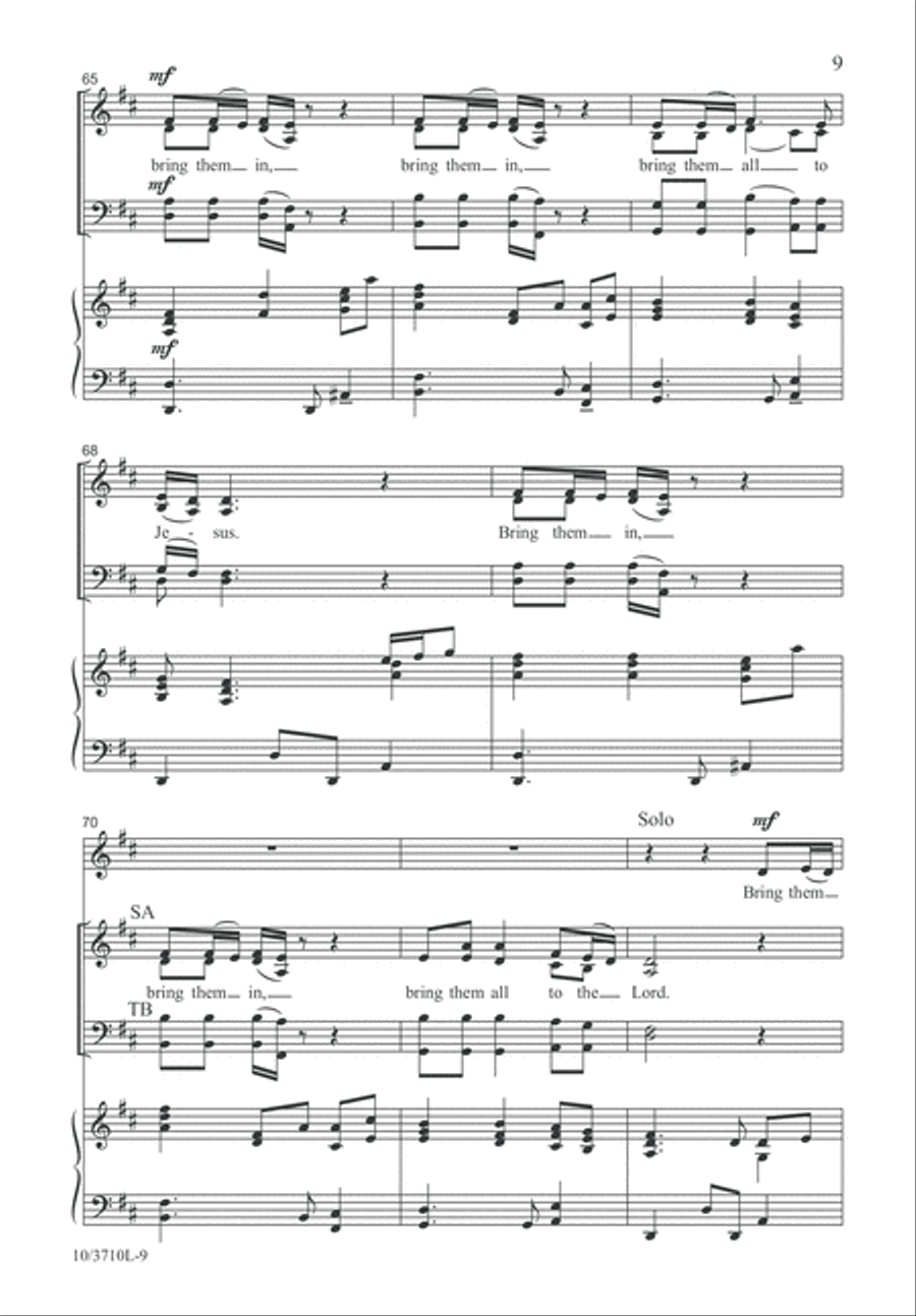 Bring Them In 4-Part scores gallery preview page 10