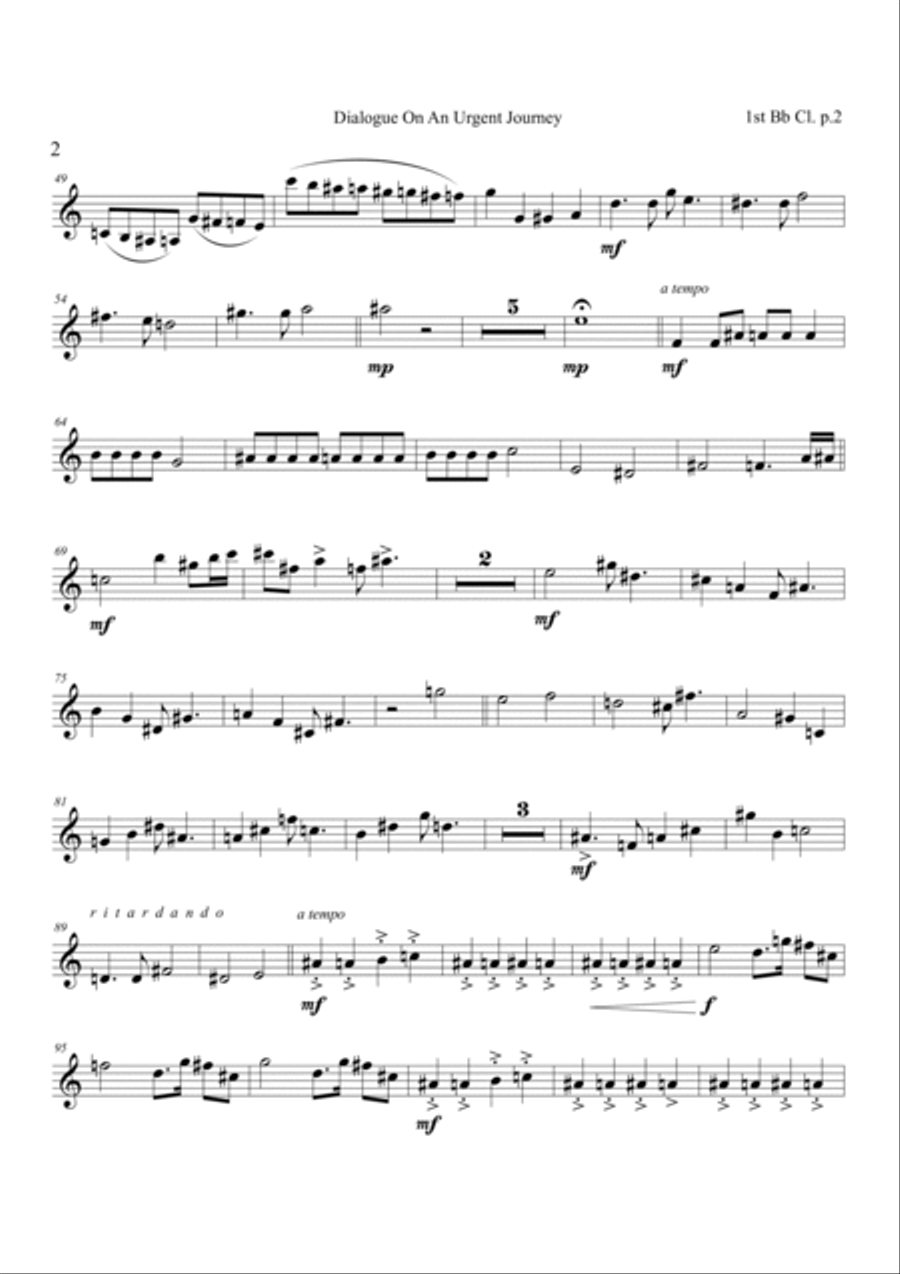 Dialogue On An Urgent Journey Percussion Ensemble scores gallery preview page 6