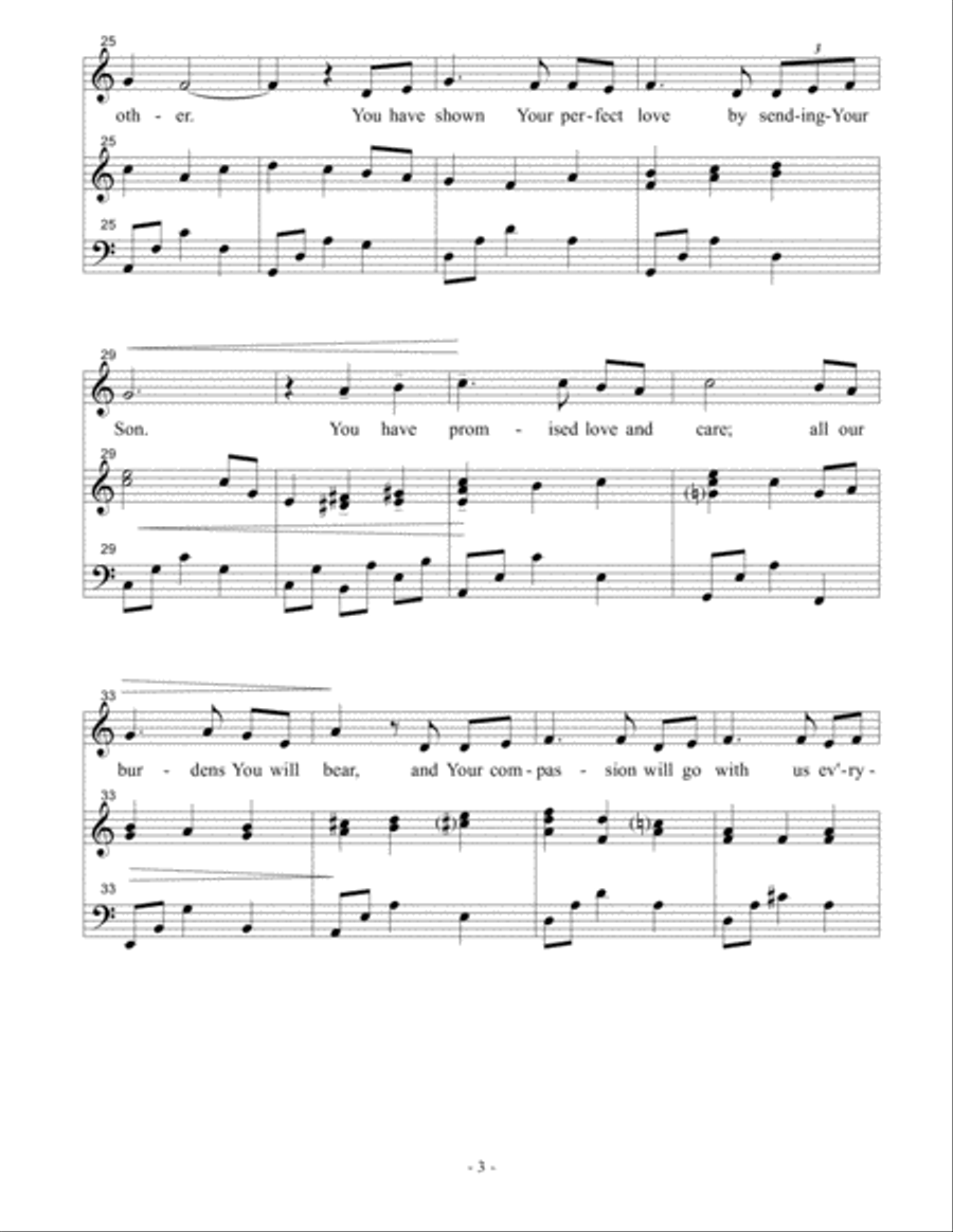 Wedding Prayer to God High Voice scores gallery preview page 3