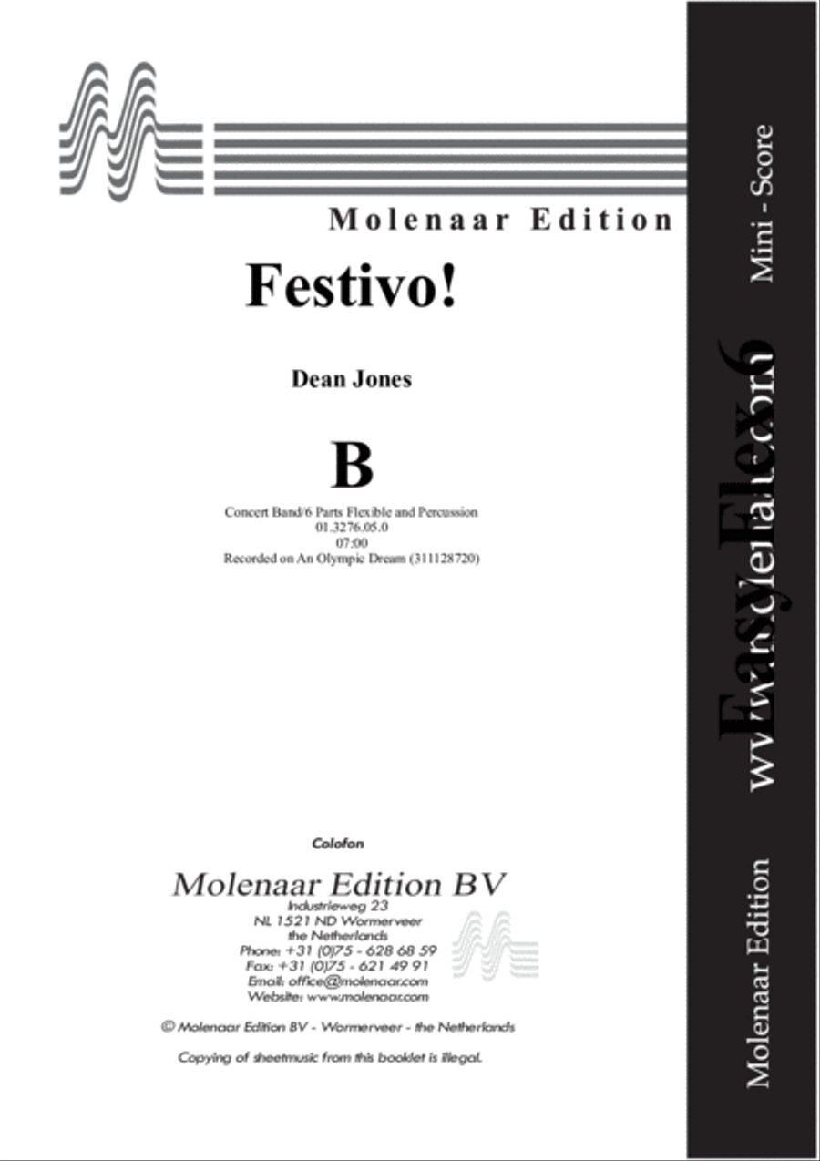 Festivo! Festivo! Concert Band scores gallery preview page 2