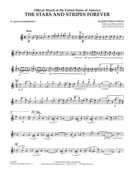 The Stars and Stripes Forever - Eb Alto Saxophone 1