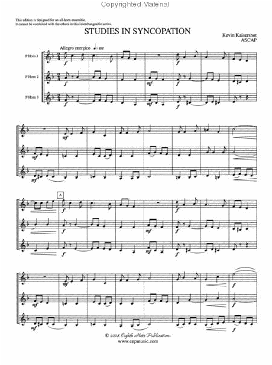 Studies in Syncopation Small Ensemble scores gallery preview page 2