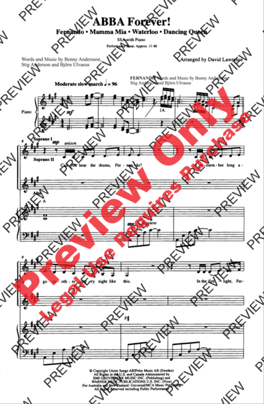 ABBA Forever! ABBA Forever! Women's Choir scores gallery preview page 2