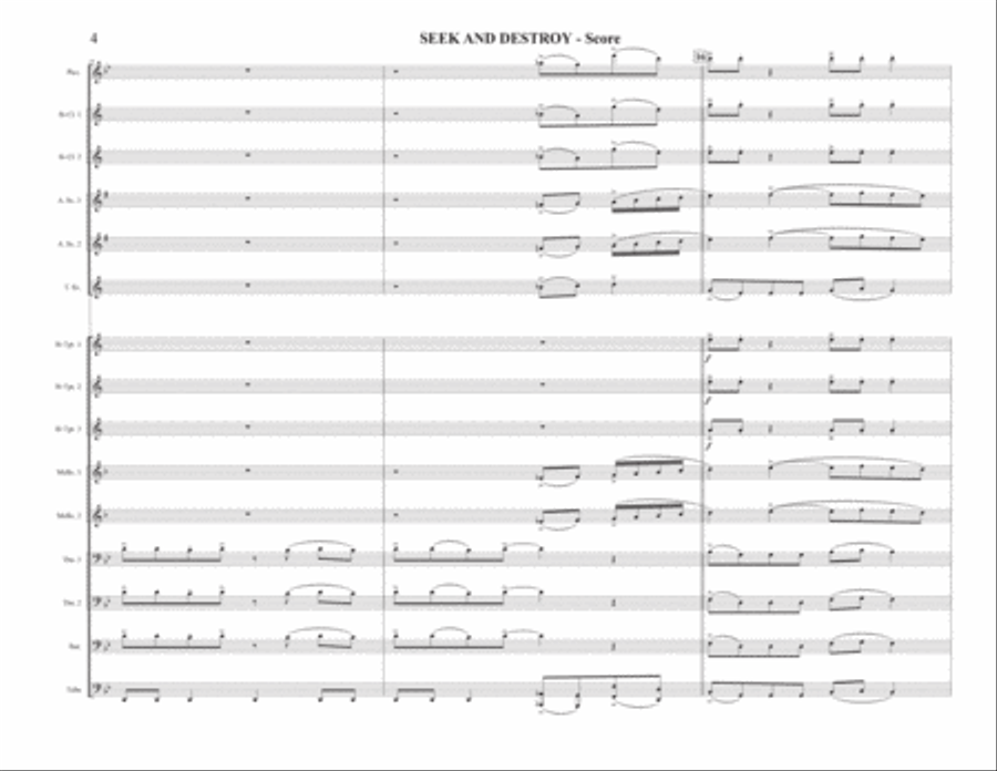 Seek & Destroy Marching Band scores gallery preview page 4