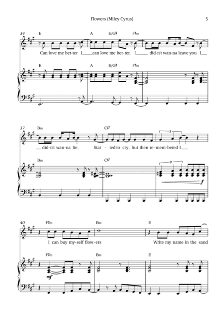 Flowers Voice scores gallery preview page 5