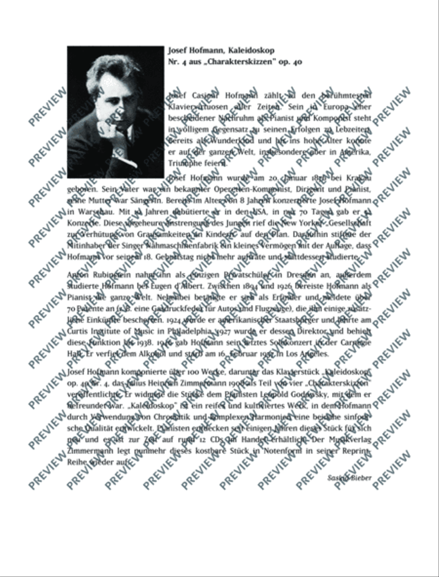 Charakterskizzen Piano Solo scores gallery preview page 17