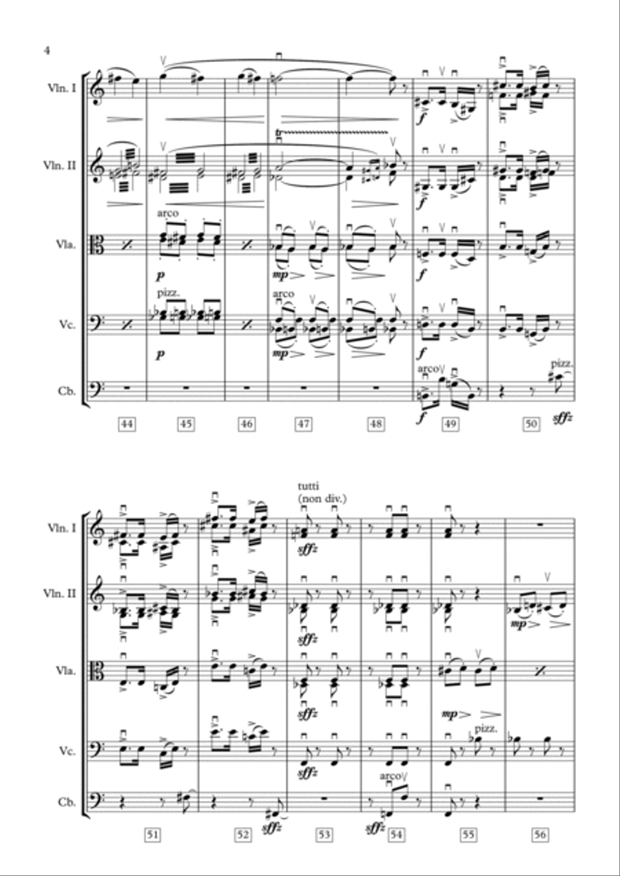 Psycho (prelude) Score and Parts scores gallery preview page 6