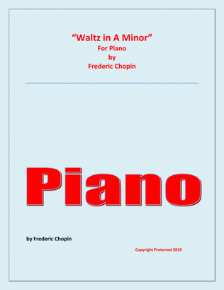 Waltz in A Minor (Chopin) - Piano - Chamber music